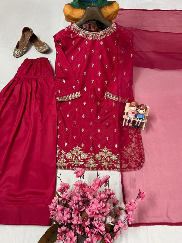 LC 1399 DESIGNER FARSHI PLAZZO SUITS WHOLESALE