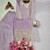 LC 1402 DESIGNER FLARED PLAZZO SUITS WHOLESALE