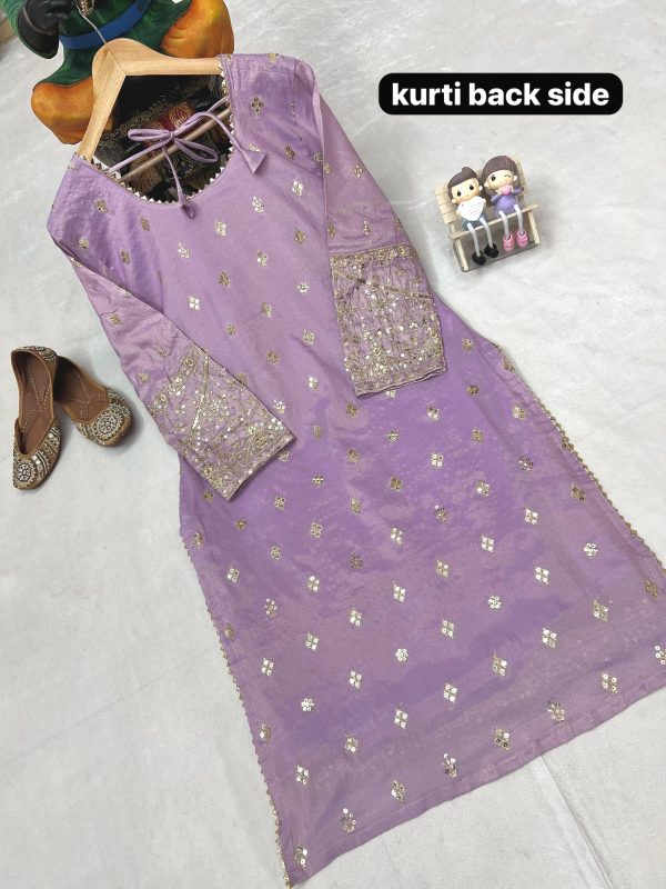 LC 1402 DESIGNER FLARED PLAZZO SUITS WHOLESALE