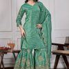 LC 1404 DESIGNER SHARARA SUITS WHOLESALE