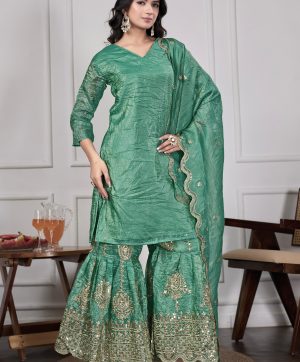 LC 1404 DESIGNER SHARARA SUITS WHOLESALE