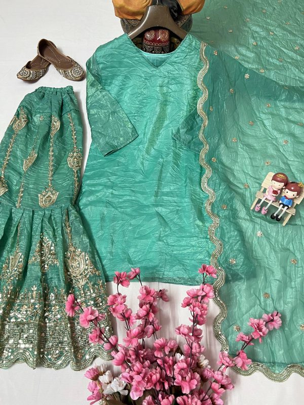 LC 1404 DESIGNER SHARARA SUITS WHOLESALE