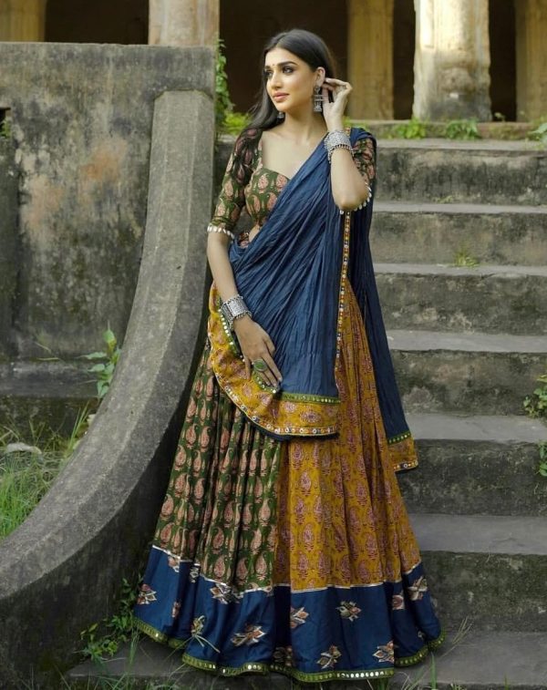 LG 648 DESIGNER NAVARATRI SEASON LEHENGA ONLINE