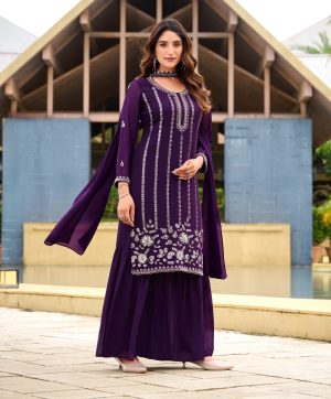 LOOMEERA LM 04 B DESIGNER SHARARA SUITS ONLINE