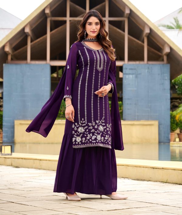 LOOMEERA LM 04 B DESIGNER SHARARA SUITS ONLINE