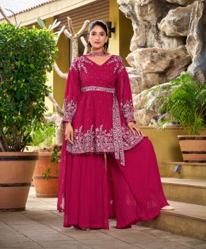 LOOMEERA LM 08 DESIGNER PLAZZO SUITS WHOLESALE