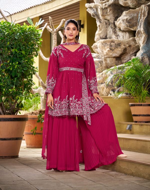 LOOMEERA LM 08 DESIGNER PLAZZO SUITS WHOLESALE