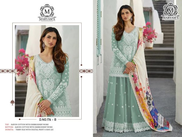 MARYAM'S 176 B RAYON PAKISTANI SALWAR KAMEEZ