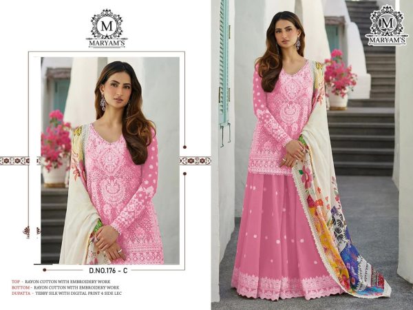 MARYAM'S 176 C RAYON PAKISTANI SALWAR KAMEEZ