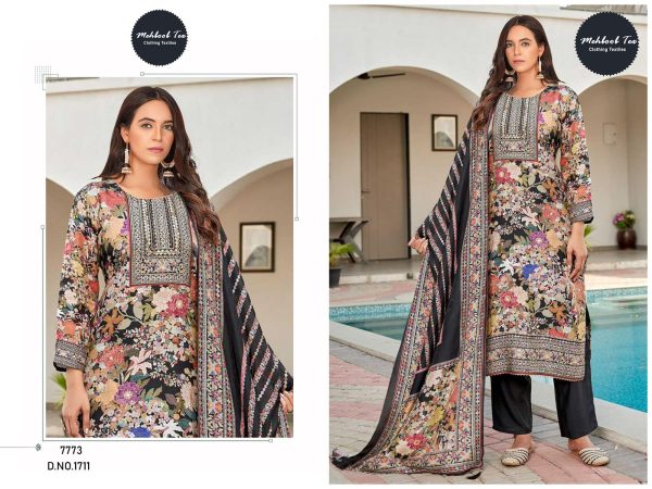 MEHBOOB TEX 1711 VISCOSE MUSLIN PAKISTANI SUITS