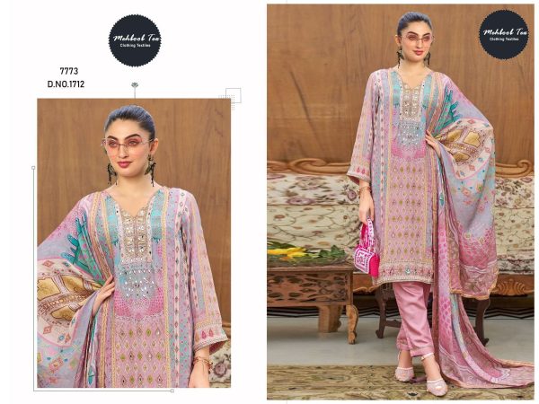 MEHBOOB TEX 1712 VISCOSE MUSLIN PAKISTANI SUITS