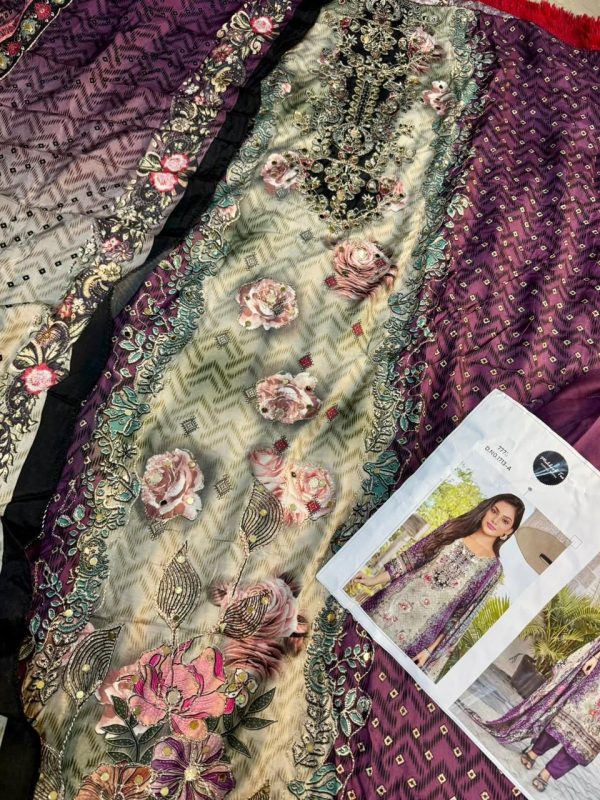 MEHBOOB TEX 1713 A VISCOSE MUSLIN PAKISTANI SUITS