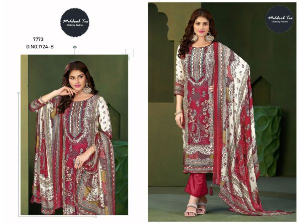 MEHBOOB TEX 1724 B VISCOSE MUSLIN SALWAR KAMEEZ