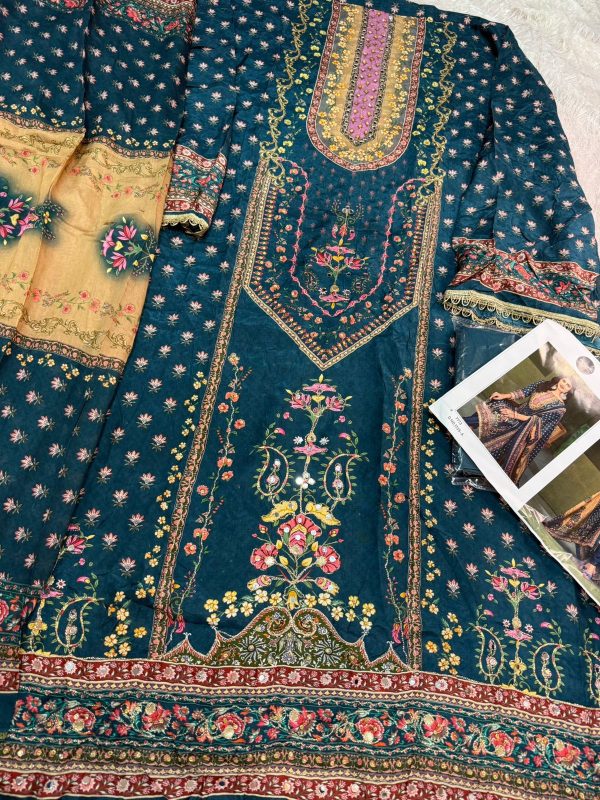 MEHBOOB TEX 1725 A VISCOSE MUSLIN PAKISTANI SUIT