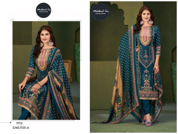MEHBOOB TEX 1725 A VISCOSE MUSLIN PAKISTANI SUIT