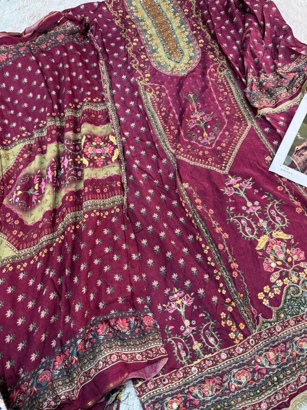 MEHBOOB TEX 1725 D VISCOSE MUSLIN PAKISTANI SUIT