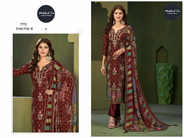 MEHBOOB TEX 1726 B VISCOSE MUSLIN SALWAR KAMEEZ