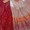 MT 1011 DESIGNER GEORGETTE TOP LEHENGA WHOLESALE