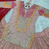 MT 1011 DESIGNER GEORGETTE TOP LEHENGA WHOLESALE