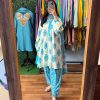MURTI TRENDS BLUE COTTON STYLISH KURTI