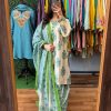 MURTI TRENDS GREEN COTTON STYLISH KURTI