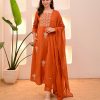 MURTI TRENDS ORANGE COTTON KURTI WHOLESALE