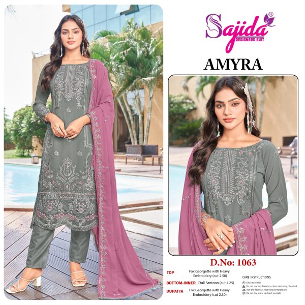 SAJIDA DESIGNERS 1063 AMYRA SALWAR KAMEEZ