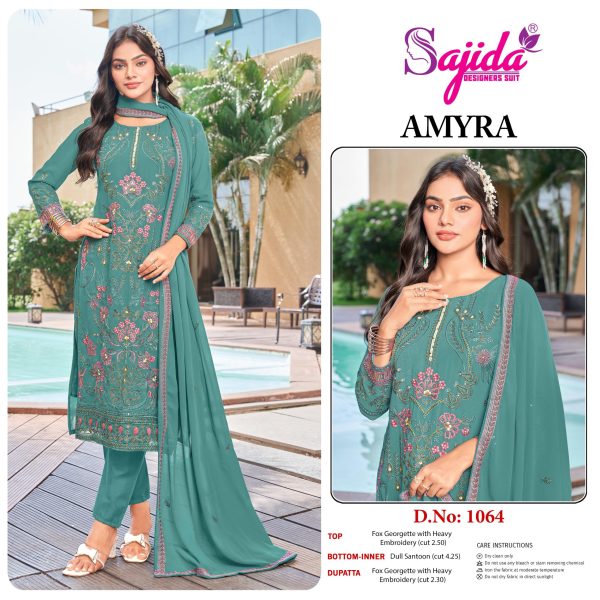 SAJIDA DESIGNERS 1064 AMYRA SALWAR KAMEEZ