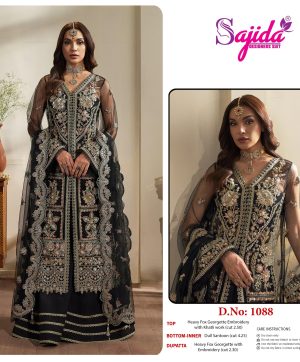 SAJIDA DESIGNERS 1088 GEORGETTE SALWAR KAMEEZ