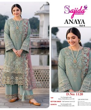 SAJIDA DESIGNERS 1119 ANAYA VOL 4 PAKISTANI SUITS
