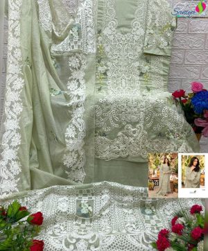 SANIYA TRENDZ 7151 A COTTON PAKISTANI SALWAR SUITS