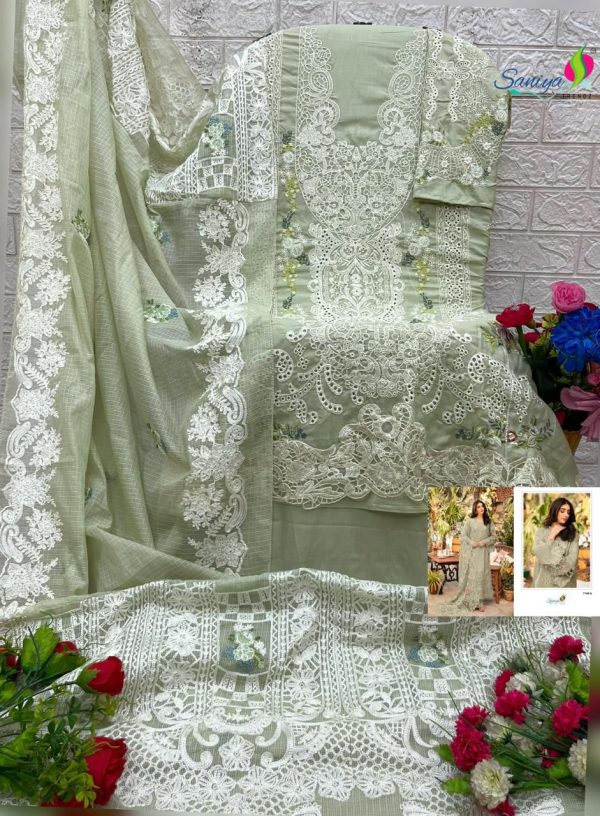 SANIYA TRENDZ 7151 A COTTON PAKISTANI SALWAR SUITS