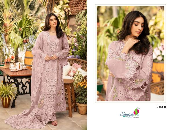SANIYA TRENDZ 7151 B COTTON PAKISTANI SALWAR SUITS