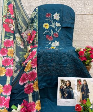 SANIYA TRENDZ 7166 B COTTON CHIKANKARI SUITS