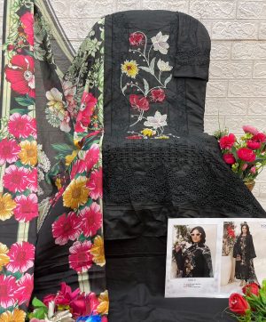 SANIYA TRENDZ 7166 D COTTON CHIKANKARI SUITS