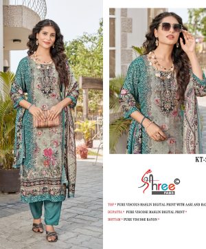 SHREE FABS KT 240 B VISCOSE MUSLIN SALWAR SUITS