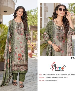 SHREE FABS KT 240 C VISCOSE MUSLIN SALWAR SUITS