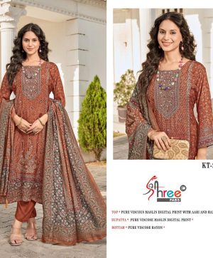 SHREE FABS KT 243 B VISCOSE MUSLIN SALWAR KAMEEZ