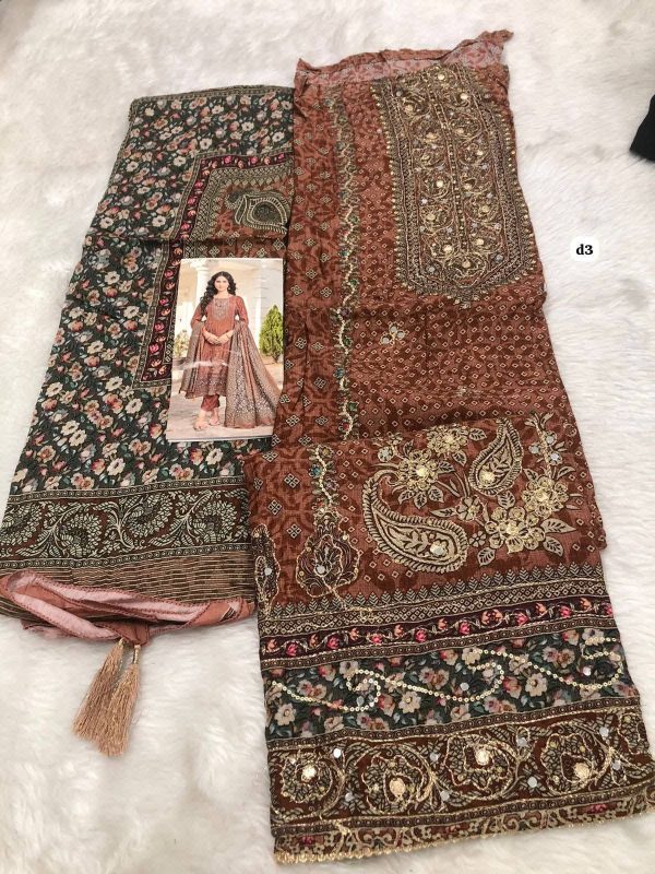 SHREE FABS KT 243 B VISCOSE MUSLIN SALWAR KAMEEZ