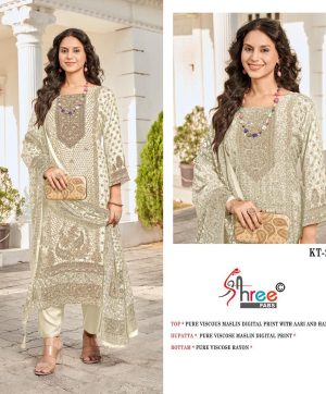 SHREE FABS KT 243 C VISCOSE MUSLIN SALWAR KAMEEZ