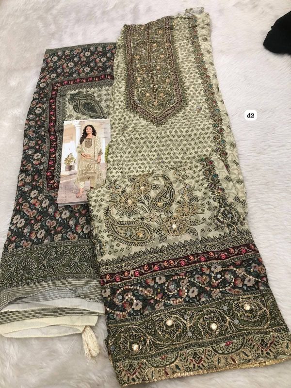 SHREE FABS KT 243 C VISCOSE MUSLIN SALWAR KAMEEZ