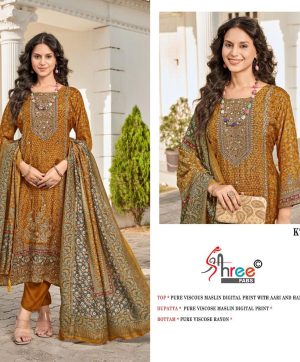 SHREE FABS KT 243 VISCOSE MUSLIN SALWAR KAMEEZ
