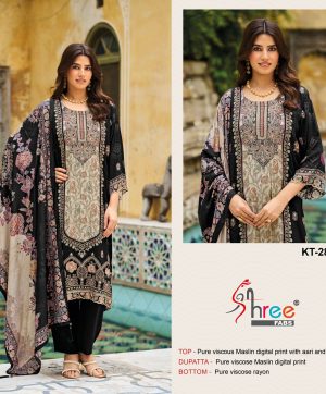 SHREE FABS KT 281 B VISCOSE MUSLIN SALWAR KAMEEZ