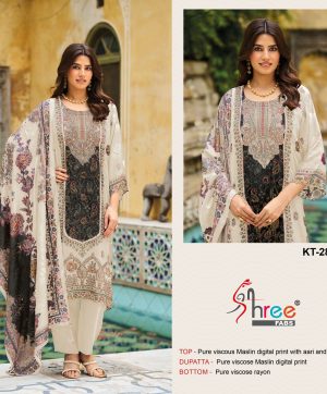 SHREE FABS KT 281 C VISCOSE MUSLIN SALWAR KAMEEZ