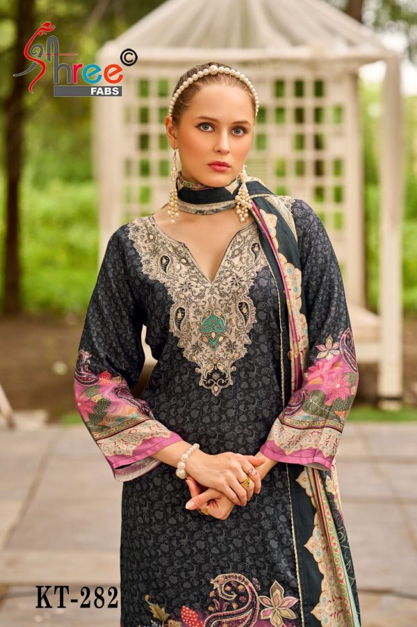SHREE FABS KT 282 VISCOSE MUSLIN SALWAR KAMEEZ