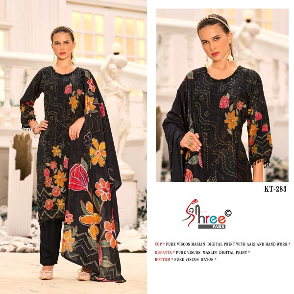 SHREE FABS KT 283 VISCOSE MUSLIN SALWAR KAMEEZ