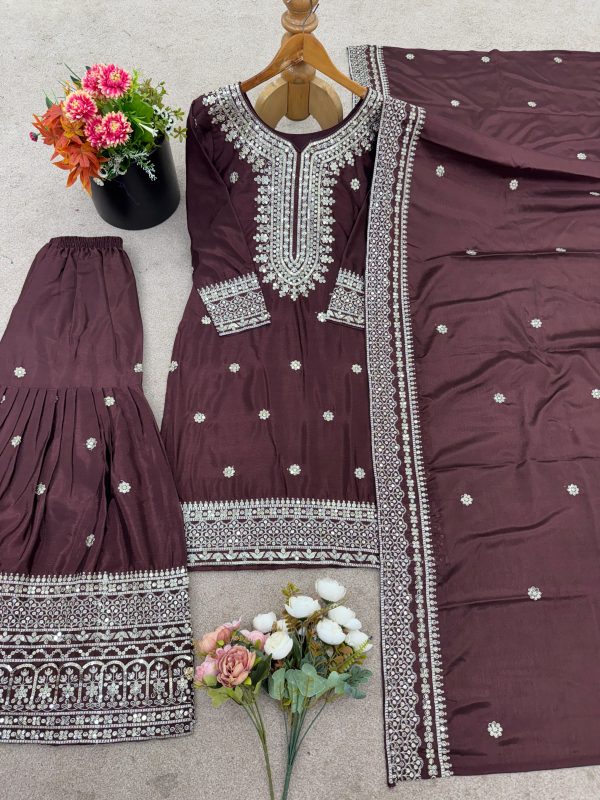 SHREE HARI NSR 800 H DESIGNER TOP SHARARA SUITS