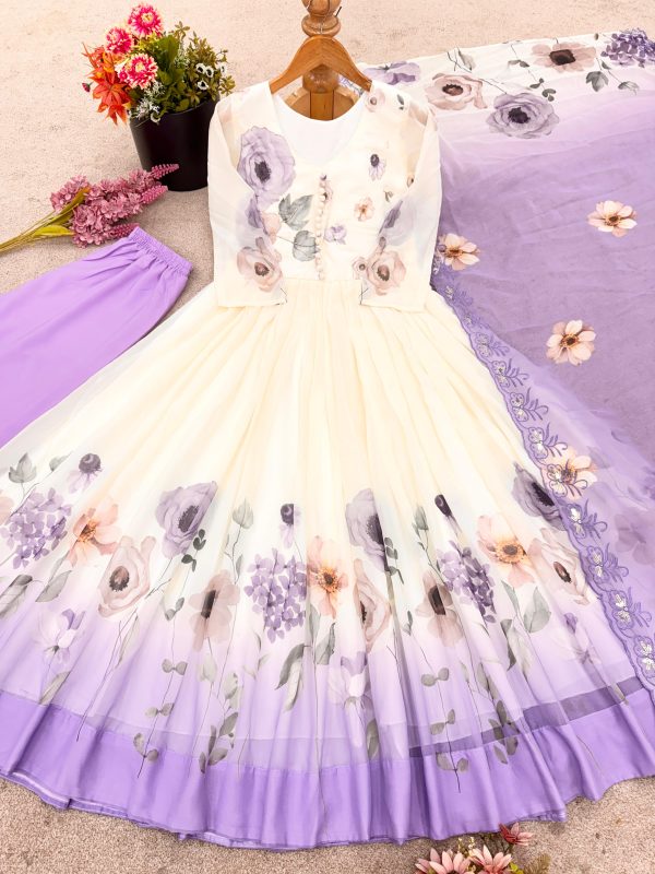 SHREE HARI SR 1686 A DESIGNER GEORGETTE GOWN