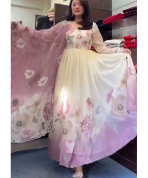 SHREE HARI SR 1686 B DESIGNER GEORGETTE GOWN