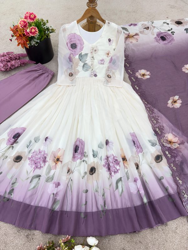 SHREE HARI SR 1686 B DESIGNER GEORGETTE GOWN